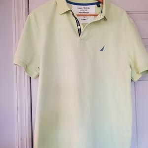 Nautica Men's Pastel Green Polo Shirt